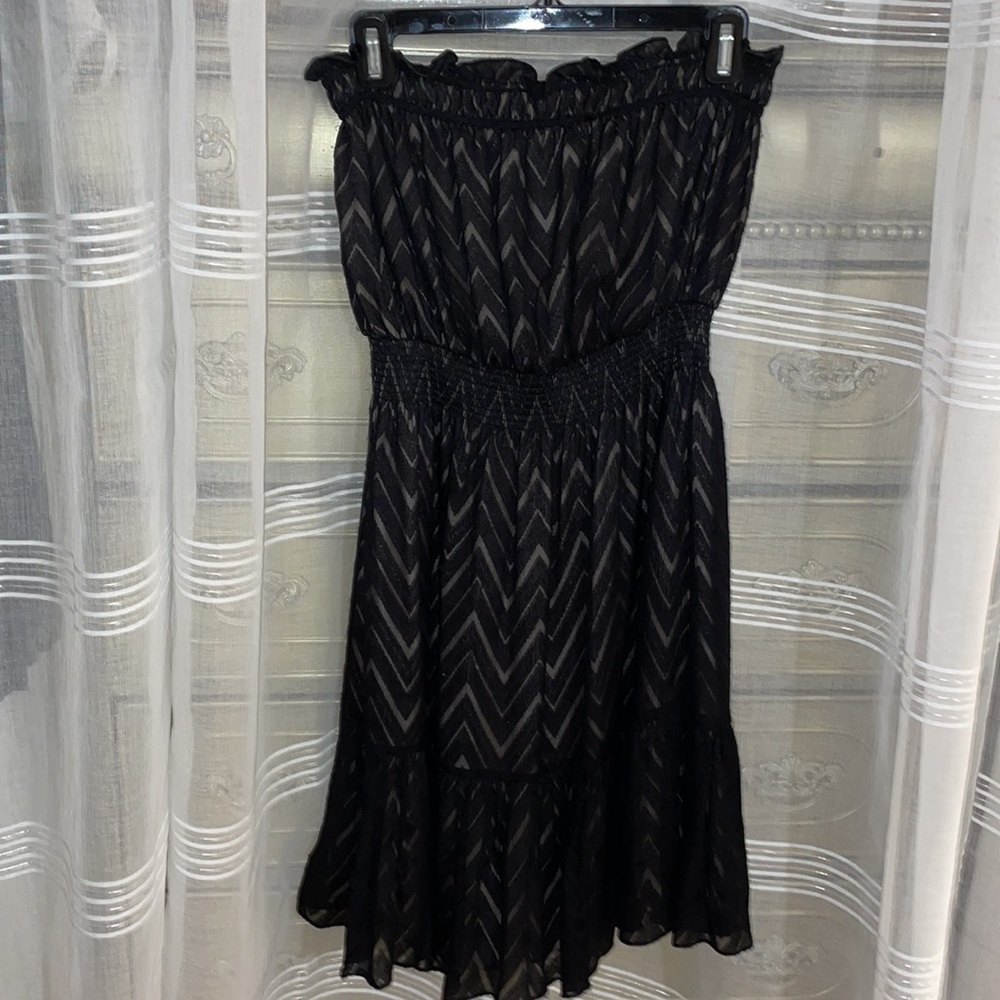 - REBECCA TAYLOR strapless dress worn once stunning waist stretches to 20 inch